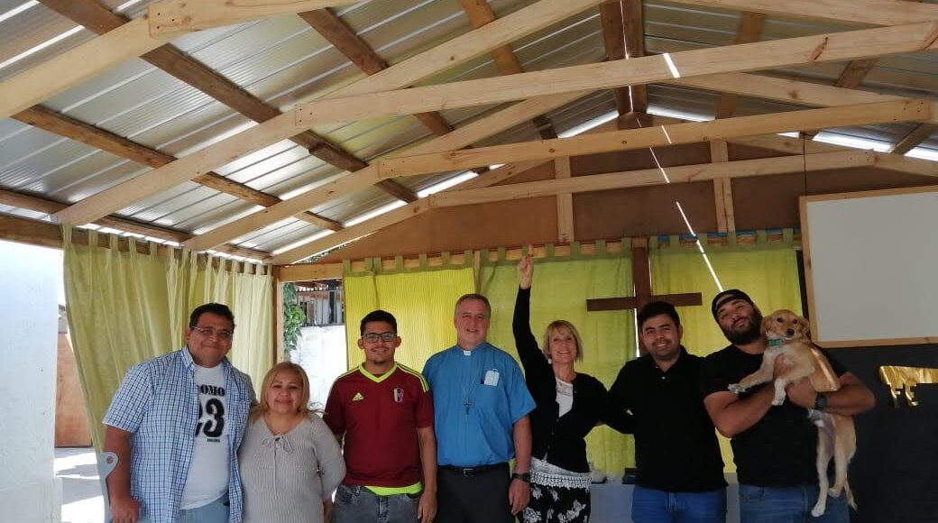 Equipo de trabajo de la capilla temporal